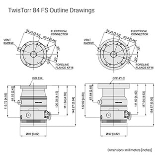 TwisTorr 84 FS Turbo Pump