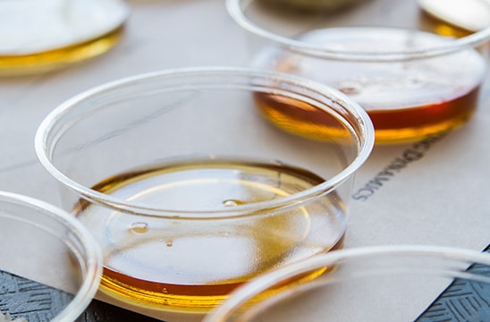 Photo of honey samples