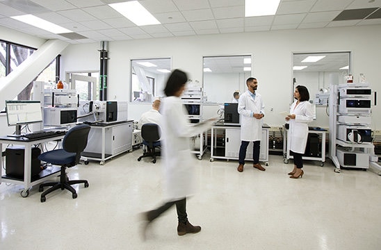 Photo of scientists in a lab