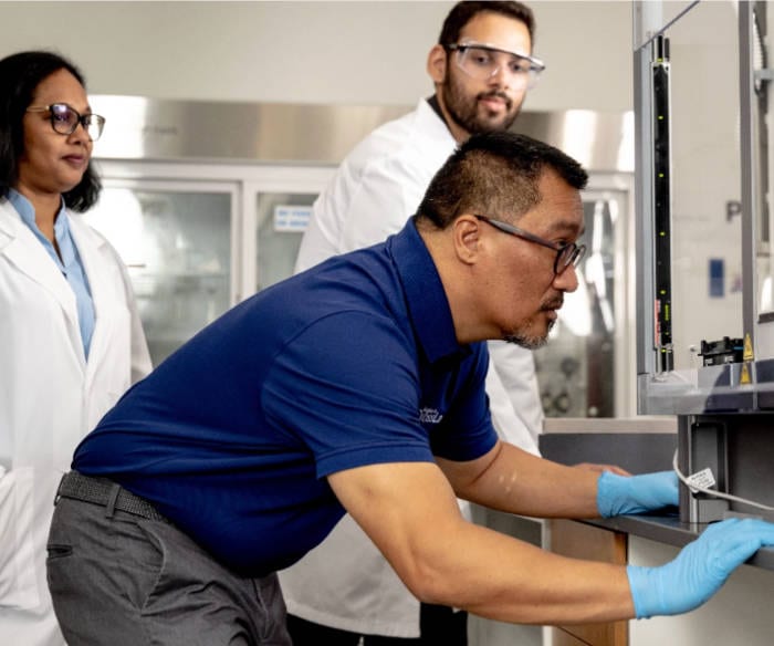 Photo of people in lab