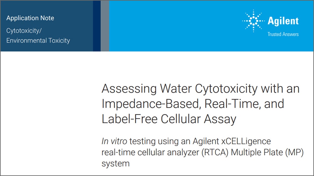 assesing water cytotoxicity app note