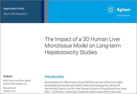 The Impact of a 3D Human Liver Microtissue Model on Long-term Hepatotoxicity Studies, Application notes