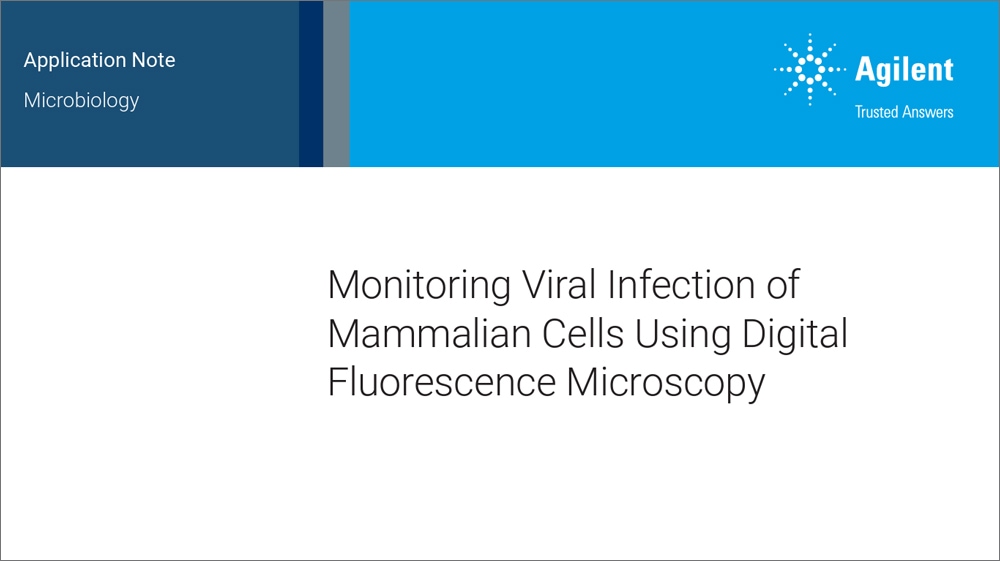 Monitoring Viral Infection of Mammalian Cells Using Digital Fluorescence Microscopy