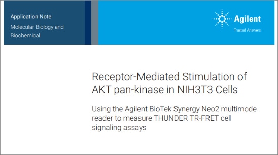 Receptor-Mediated Stimulation of AKT pan-kinase in NIH3T3 Cells, application notes