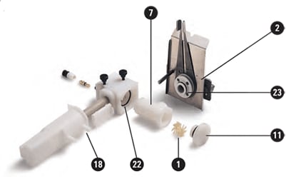 Mark 7 spray chamber assembly