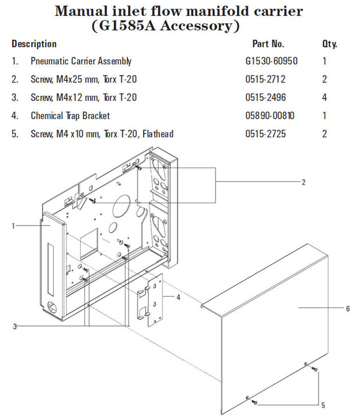 6890 - Manual inlet flow compartment