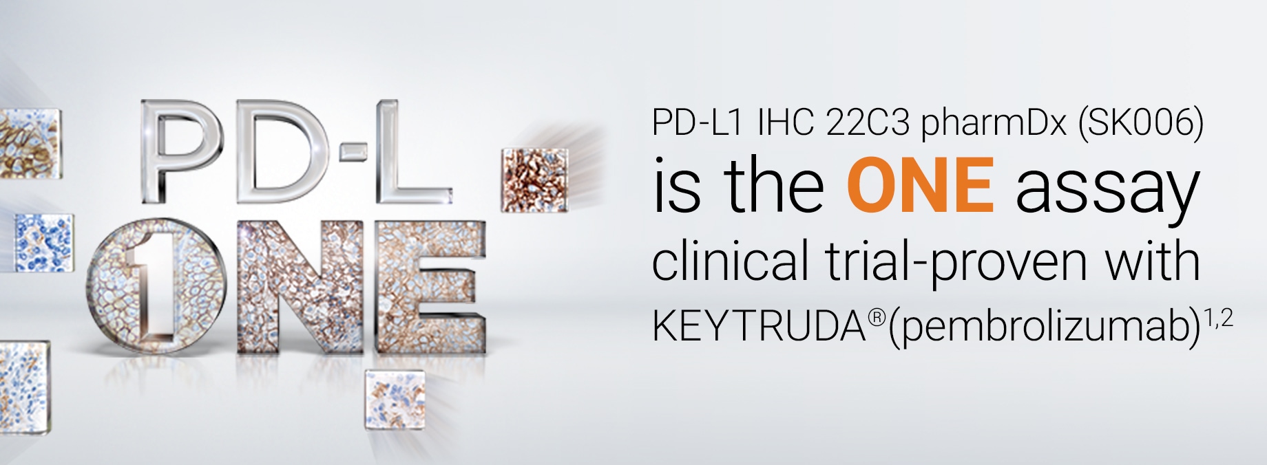 PD-L1 IHC 22C3 pharmDx (SK006) is the ONE assay clinical trial-proven with KEYTRUDA® (pembrolizumab)