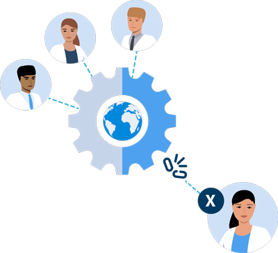 Illustration showing collaboration.