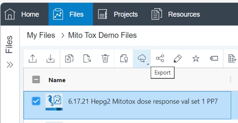 File sharing from files view