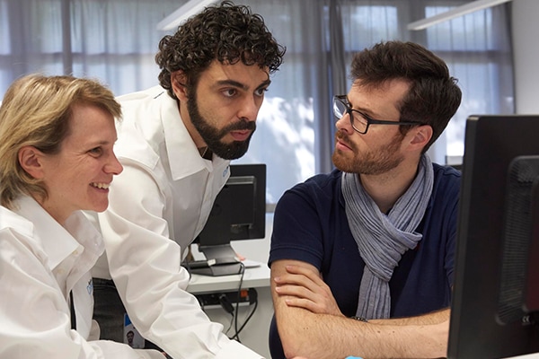 scientists working in a lab