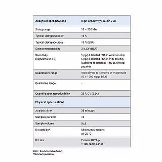 Bioanalyzer High Sensitivity Protein Analysis