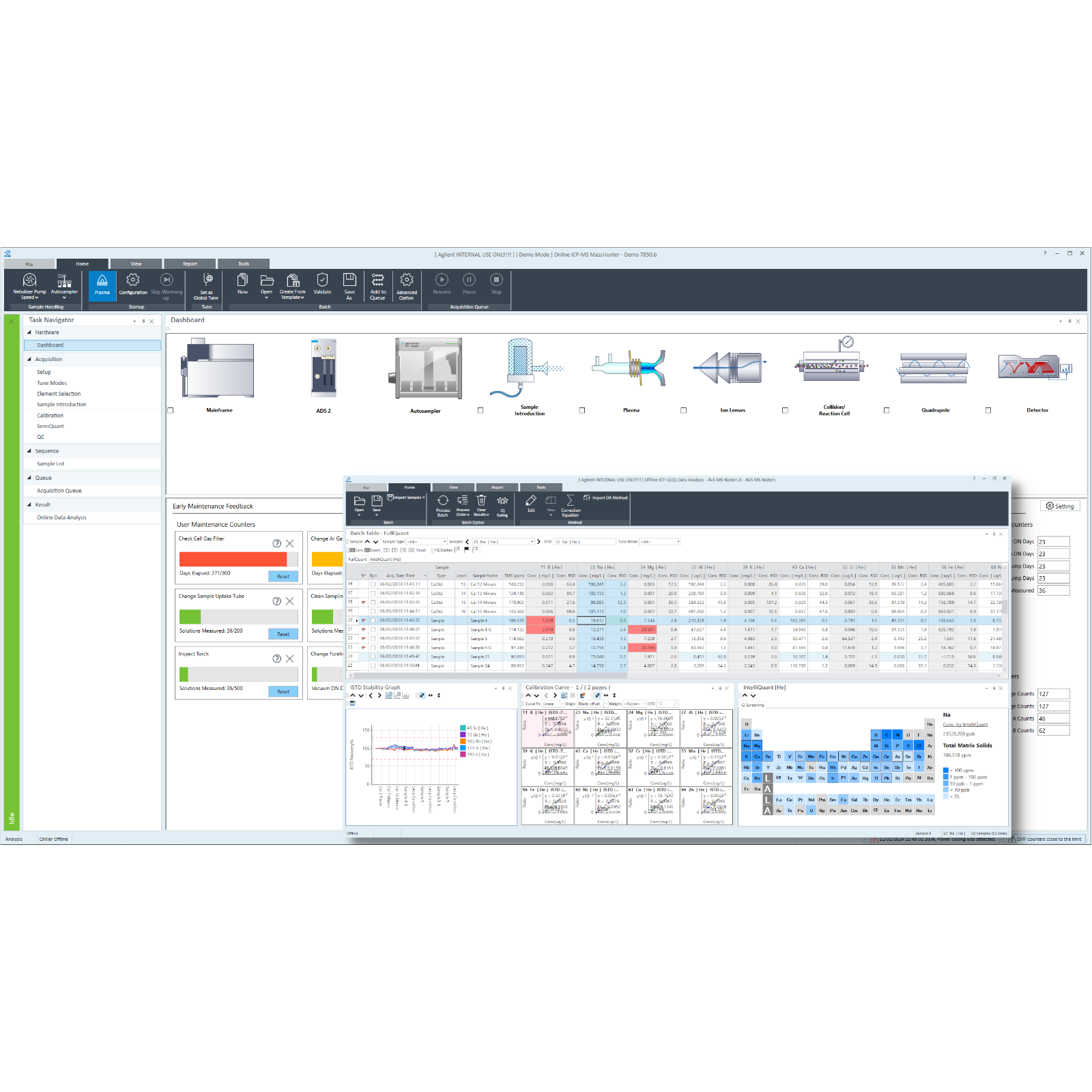 MassHunter software dashboard